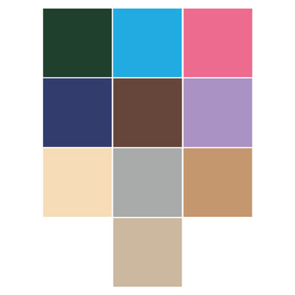 iCraft Colour Card-Stocks For Scrapbooking 12" x 12" 250GSM (Pack Of 10 Sheets) - Assorted
