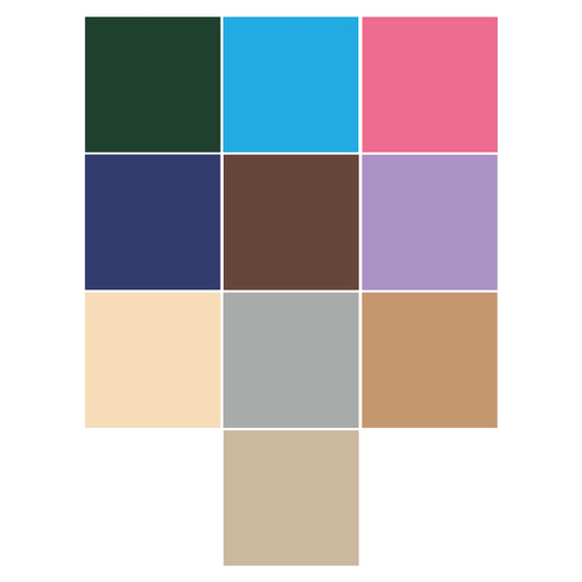 iCraft Colour Card-Stocks For Scrapbooking 12" x 12" 250GSM (Pack Of 10 Sheets) - Assorted