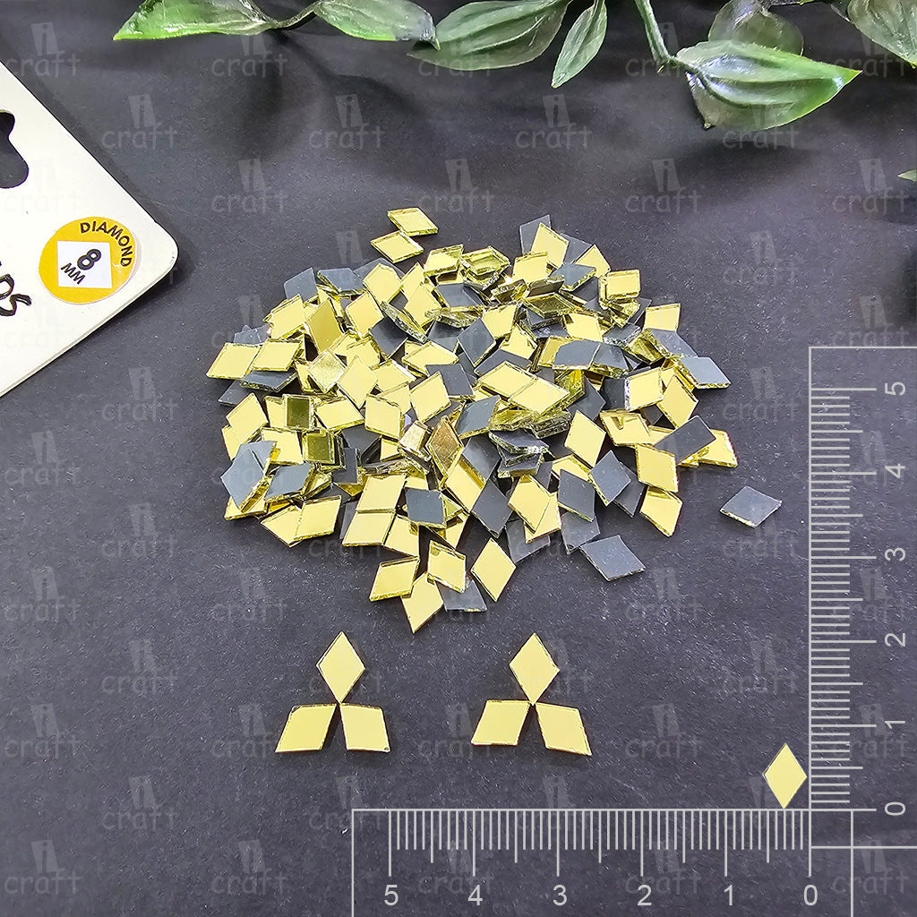 iCraft Gold Glass Mirror - Diamond. Pack Of 50 Grams