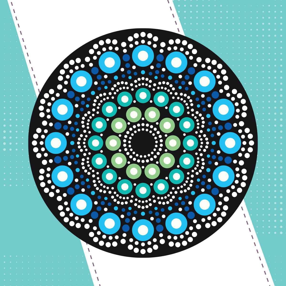 ICraft Dot Mandala Kit for Kids & Adults: Create Art on MDF Coasters, Relaxing Craft for Focus & Creativity(6+ Ages)