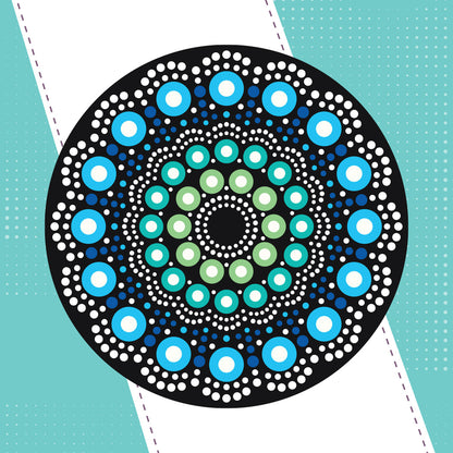 ICraft Dot Mandala Kit for Kids & Adults: Create Art on MDF Coasters, Relaxing Craft for Focus & Creativity(6+ Ages)