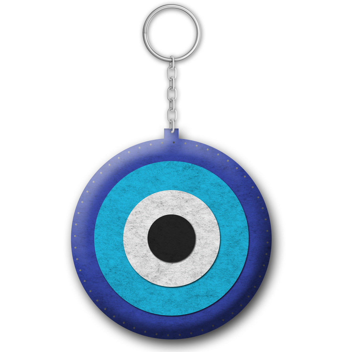 DIY Evil Eye Felt Keychain Sewing Kit for Kids – Beginner Felt Craft Kit