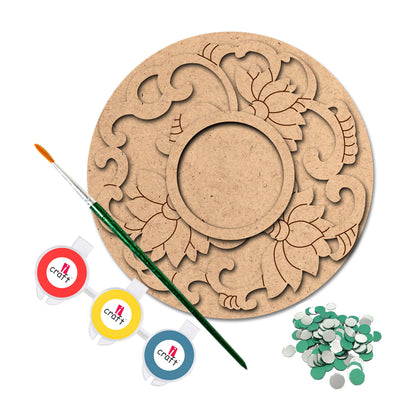 iCraft Diya Platter DIY Kit – Paint & Decorate Festive Home Décor - FB 68