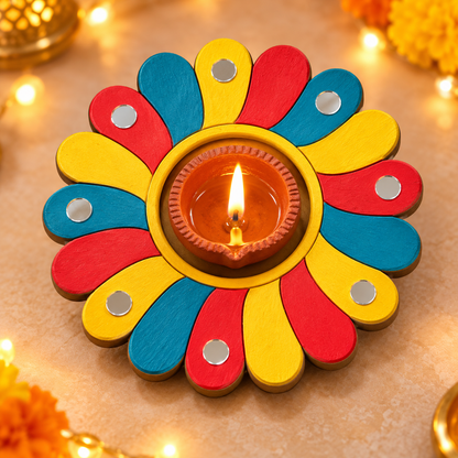 iCraft Diya Platter DIY Kit – Paint & Decorate Festive Home Décor - FB 70