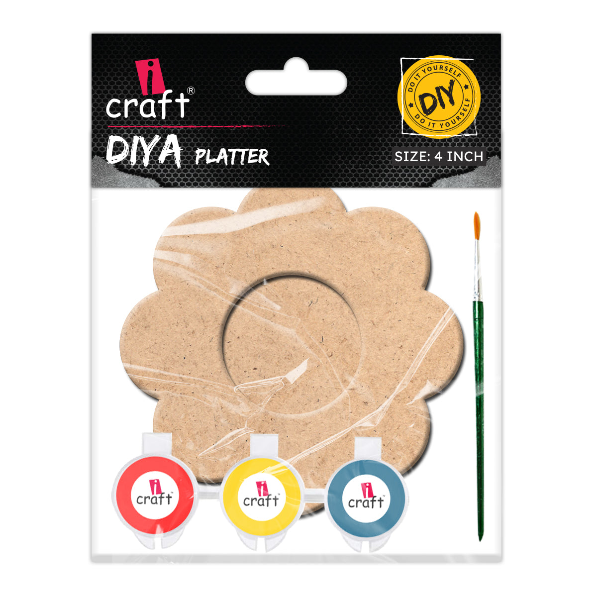 iCraft Diya Platter DIY Kit – Paint & Decorate Festive Home Décor - FB 71