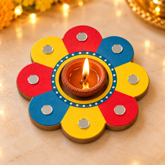 iCraft Diya Platter DIY Kit – Paint & Decorate Festive Home Décor - FB 71