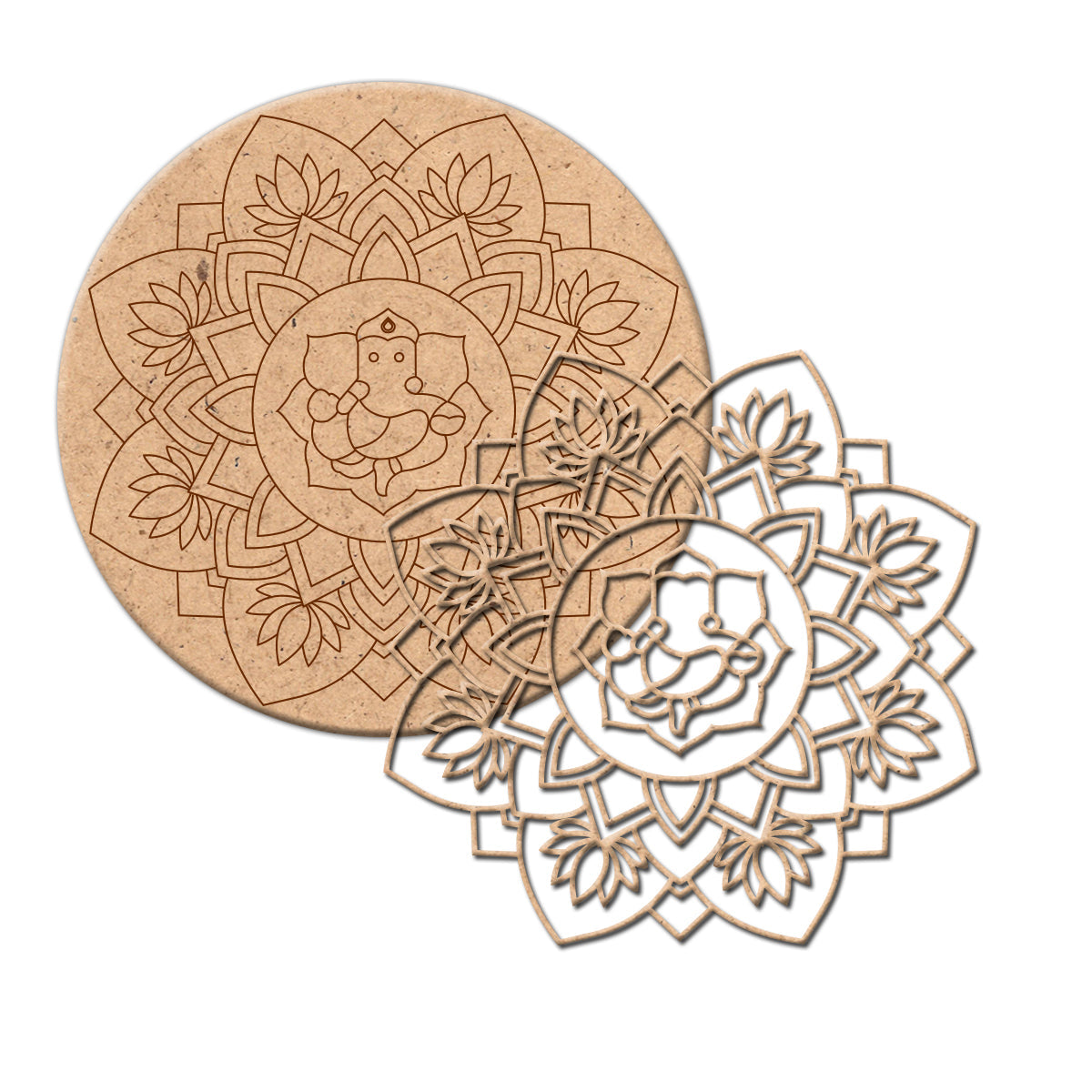 Mandala Art Kit – 10" Festive Mandala Painting Craft Kit for Home Décor & Gifting – Ganesha