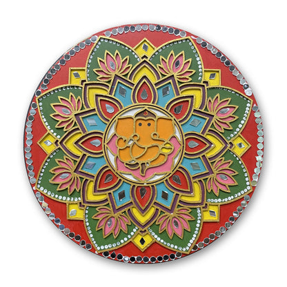 Mandala Art Kit – 10" Festive Mandala Painting Craft Kit for Home Décor & Gifting – Ganesha