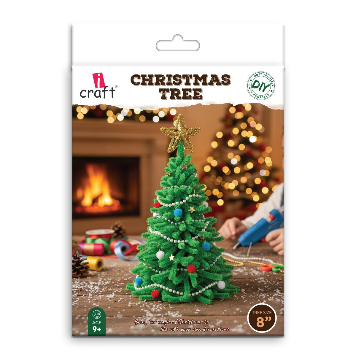 DIY Pipe Cleaner Christmas Tree Kit | Make Your Own 8" Festive Tree – Ages 9+