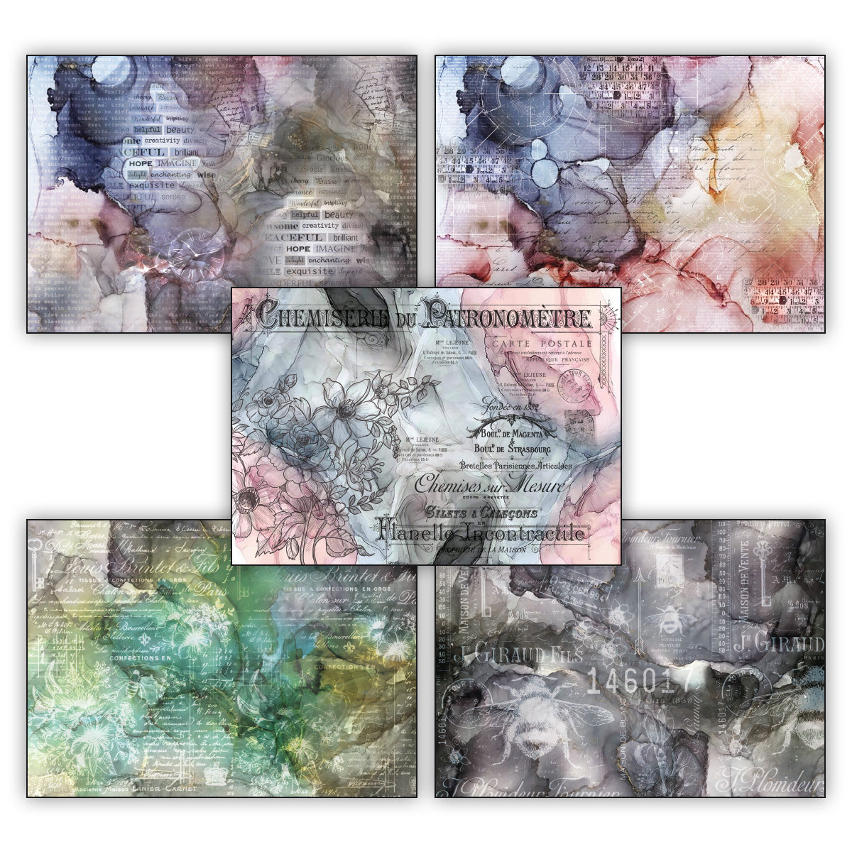 iCraft Vibrant Dreams Patterned Cardstock - 24 pattern sheets (5” x 7”)