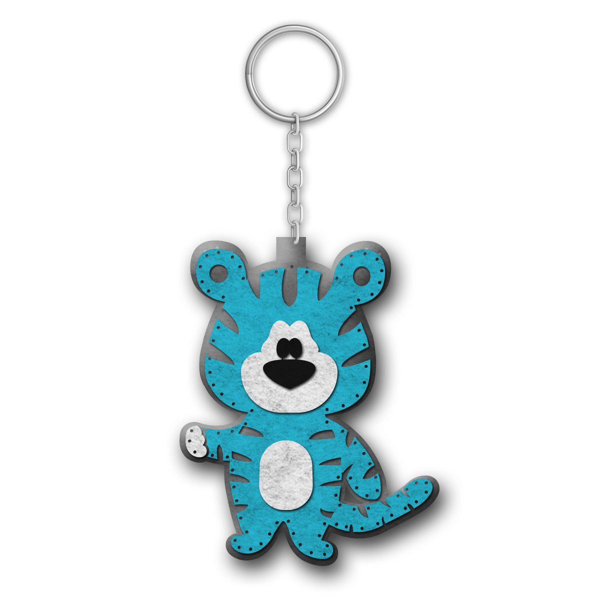 Felt Keychain Sewing Kit for Kids | Beginner Felt Craft Kit - Kitten