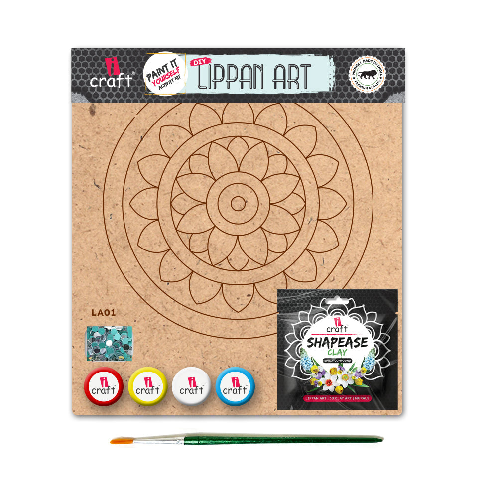 Lippan Mirror Art Kit – Traditional Craft Kit for Adults & Beginners