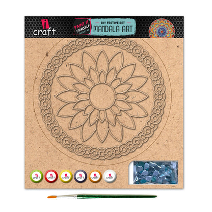 Mandala Art Kit | 10" DIY Painting Craft & Home Décor Kit | MA005