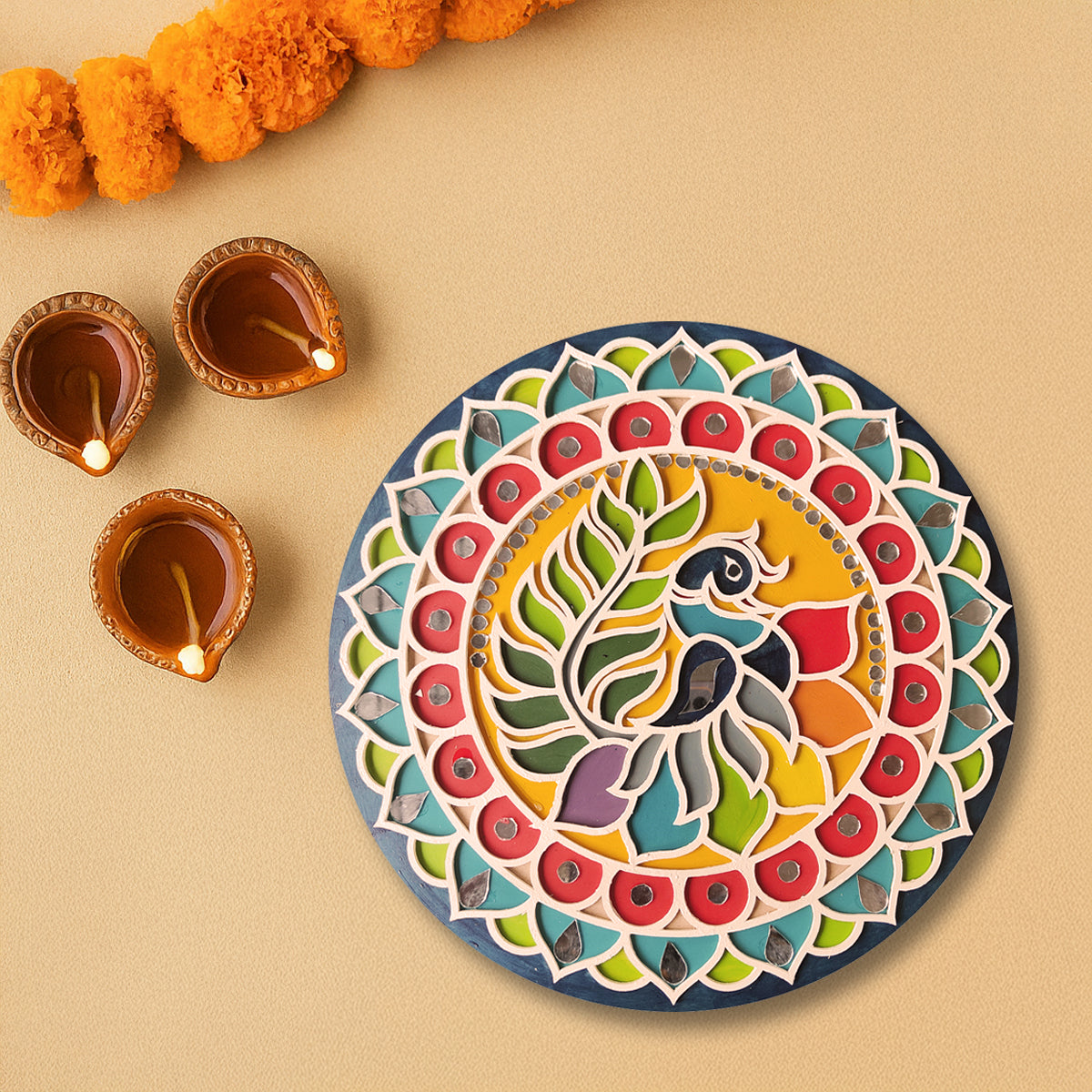Mandala Art Kit | 10" DIY Painting Craft & Home Décor Kit | MA009