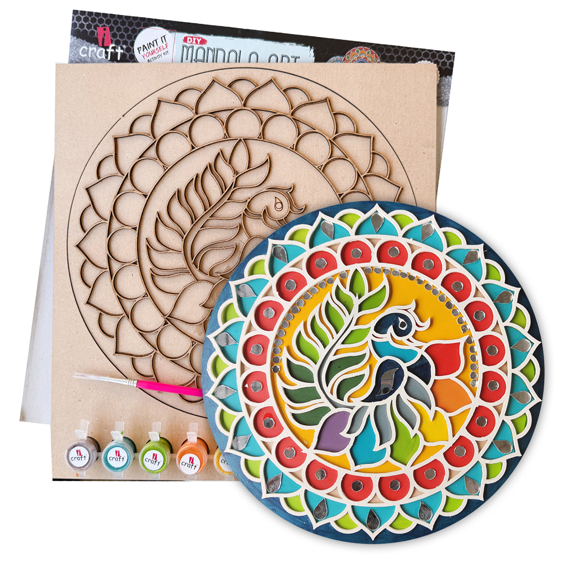 Mandala Art Kit | 10" DIY Painting Craft & Home Décor Kit | MA009