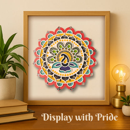 Mandala Art Kit | 10" DIY Painting Craft & Home Décor Kit | MA010