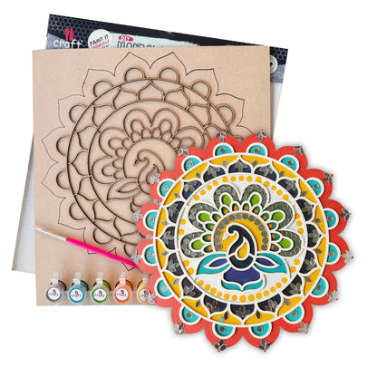 Mandala Art Kit | 10" DIY Painting Craft & Home Décor Kit | MA010