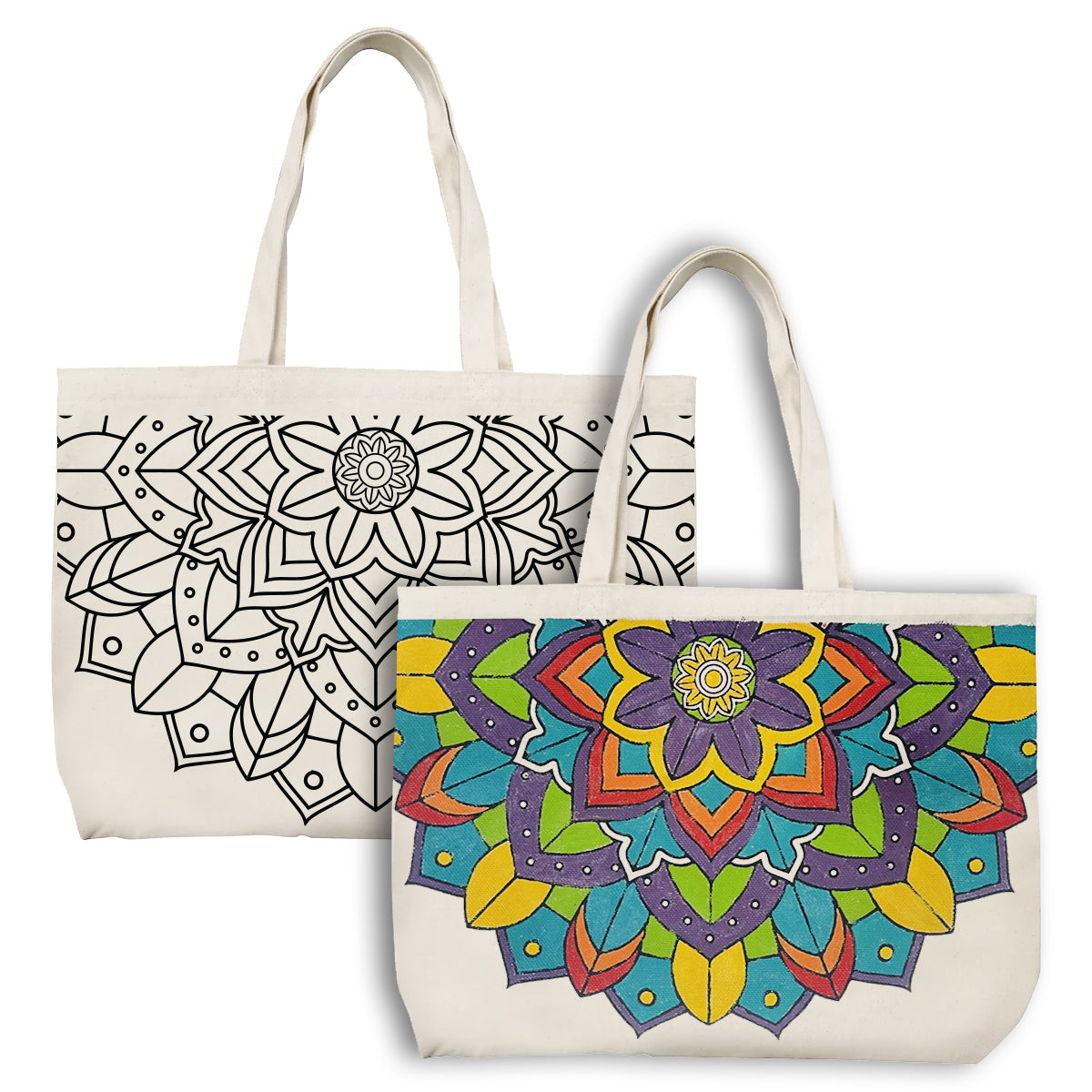 Mandala Canvas Tote Bag Painting Kit | DIY Craft Kit – iCraft