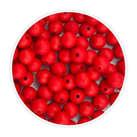 iCraft Accessories-Red Moti (Matt) 8mm.Pack Of 20 Grams