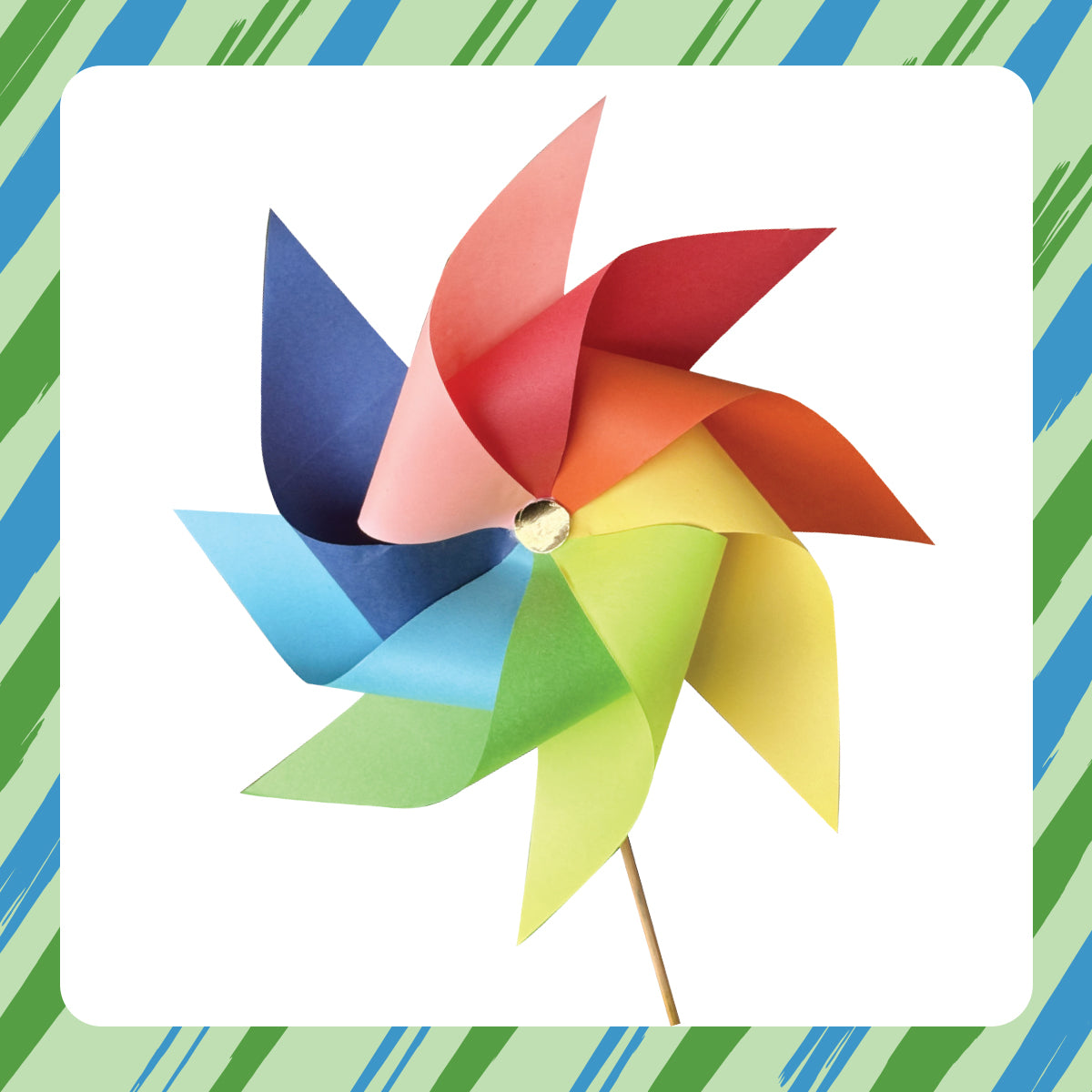 DIY Pinwheel & Fan Making Kit: Origami Crafts for Kids, Great Gift & Party Favor