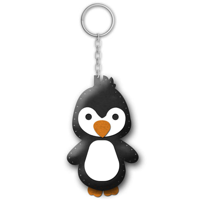 Felt Keychain Sewing Kit for Kids | Beginner Felt Craft Kit - Penguin