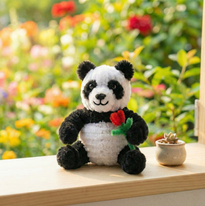 DIY Chenille Stem Pocket Panda Kit – 3D Panda Craft Kit for Kids Age 6+
