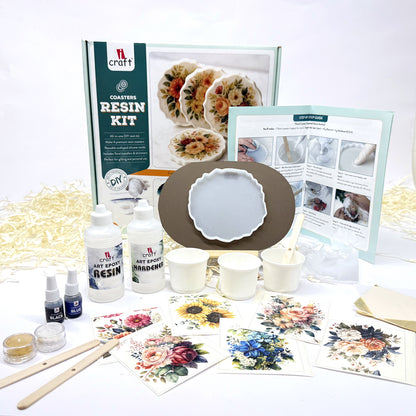 Resin Coaster Making Kit – Resin Art & Craft Kit for Beginners