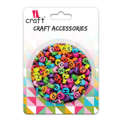 iCraft Alphabet Beads: Multi Alphabet Round  Create Personalized Jewelry and More!