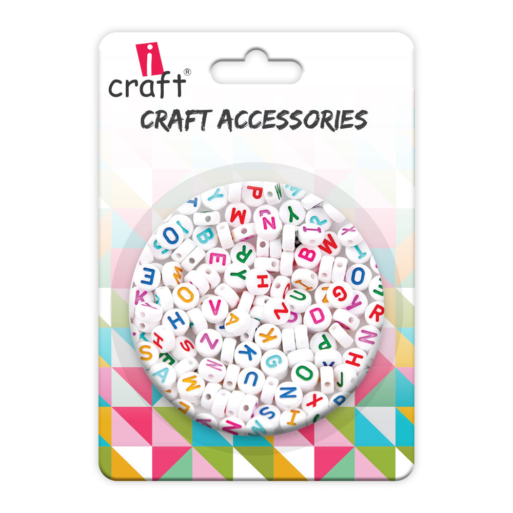 iCraft Alphabet Beads: WC Alphabet Round Create Personalized Jewelry and More!