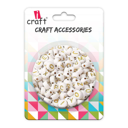 iCraft Alphabet Beads: WG Alphabet Round Create Personalized Jewelry and More!