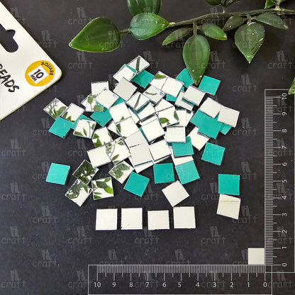 iCraft Silver Glass Mirror - Square. Pack Of 50 Grams