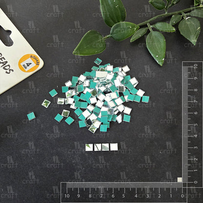 iCraft Silver Glass Mirror - Square. Pack Of 50 Grams