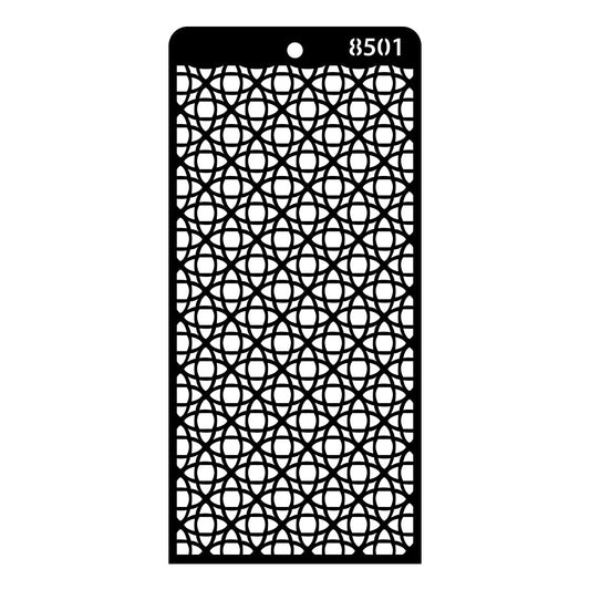 iCraft Multi-Surface Stencils - Perfect for Walls, DIY & Resin Art Projects | Reusable | Layering 4" x 8" Stencil-8501