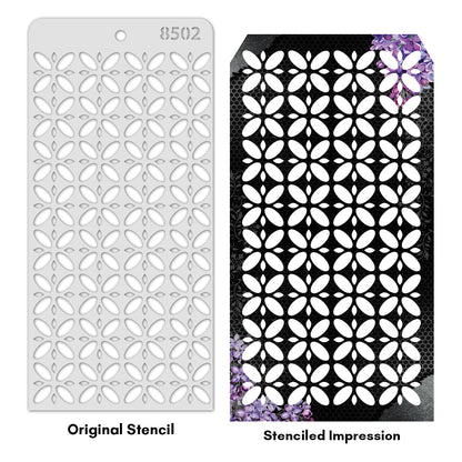 iCraft Multi-Surface Stencils - Perfect for Walls, DIY & Resin Art Projects | Reusable | Layering 4" x 8" Stencil-8502