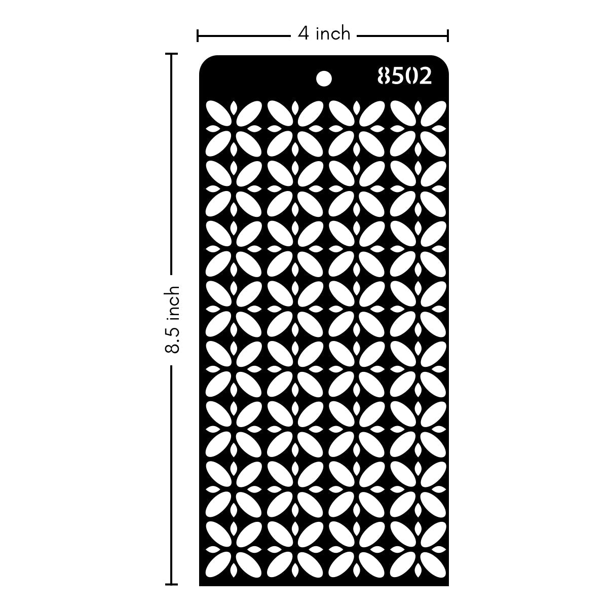 iCraft Multi-Surface Stencils - Perfect for Walls, DIY & Resin Art Projects | Reusable | Layering 4" x 8" Stencil-8502