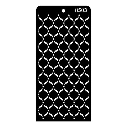 iCraft Multi-Surface Stencils - Perfect for Walls, DIY & Resin Art Projects | Reusable | Layering 4" x 8" Stencil-8503