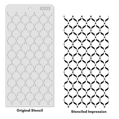 iCraft Multi-Surface Stencils - Perfect for Walls, DIY & Resin Art Projects | Reusable | Layering 4" x 8" Stencil-8503
