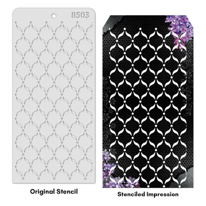 iCraft Multi-Surface Stencils - Perfect for Walls, DIY & Resin Art Projects | Reusable | Layering 4" x 8" Stencil-8503