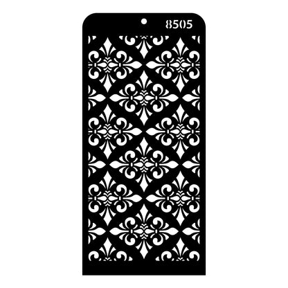iCraft Multi-Surface Stencils - Perfect for Walls, DIY & Resin Art Projects | Reusable | Layering 4" x 8" Stencil-8505