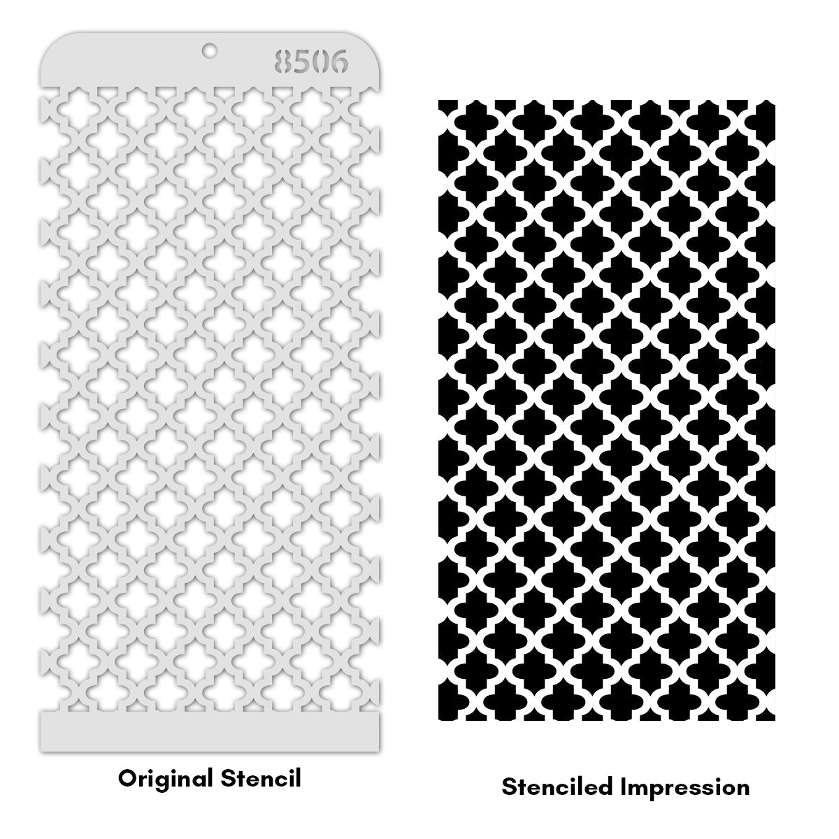iCraft Multi-Surface Stencils - Perfect for Walls, DIY & Resin Art Projects | Reusable | Layering 4" x 8" Stencil-8506