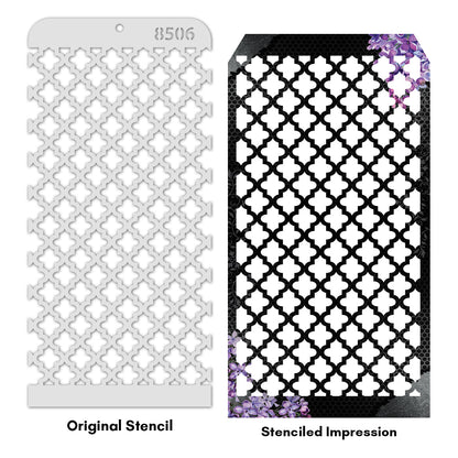 iCraft Multi-Surface Stencils - Perfect for Walls, DIY & Resin Art Projects | Reusable | Layering 4" x 8" Stencil-8506