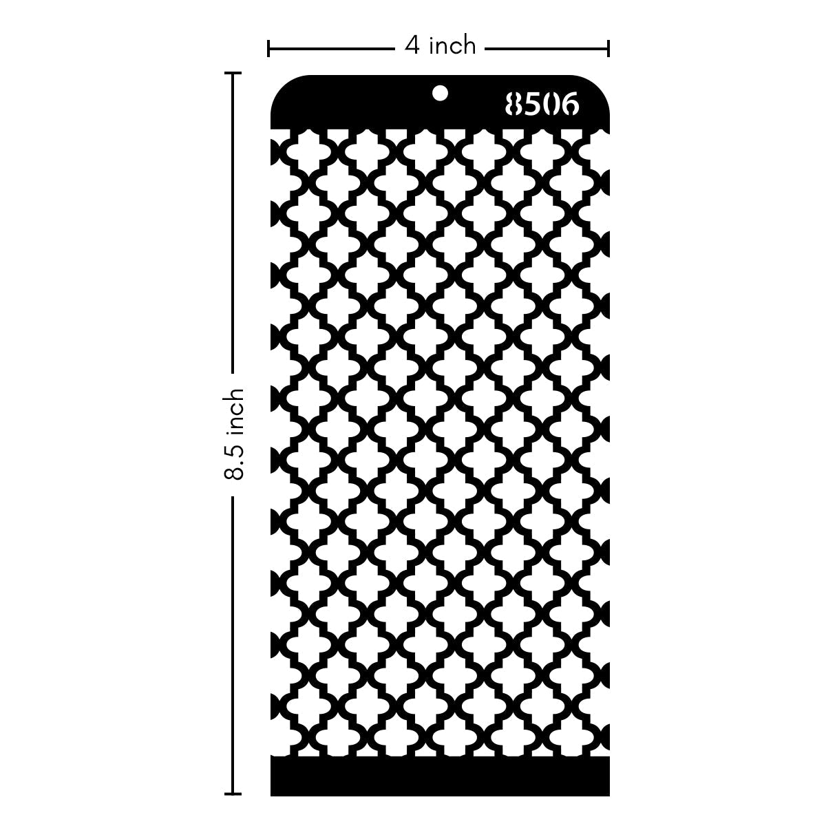 iCraft Multi-Surface Stencils - Perfect for Walls, DIY & Resin Art Projects | Reusable | Layering 4" x 8" Stencil-8506