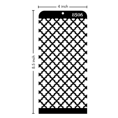 iCraft Multi-Surface Stencils - Perfect for Walls, DIY & Resin Art Projects | Reusable | Layering 4" x 8" Stencil-8506