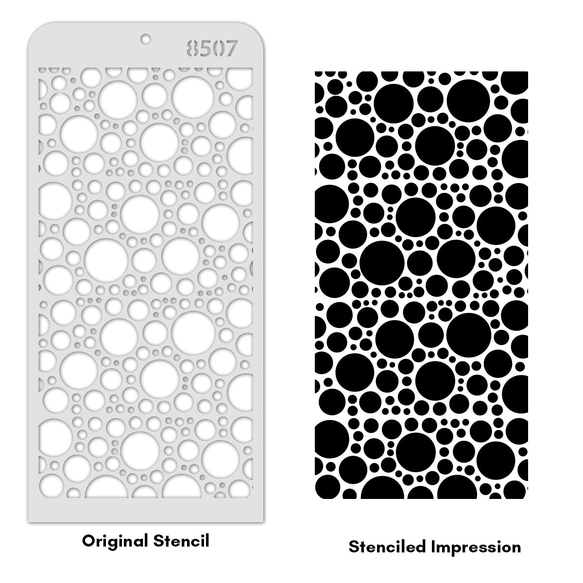 iCraft Multi-Surface Stencils - Perfect for Walls, DIY & Resin Art Projects | Reusable | Layering 4" x 8" Stencil-8507