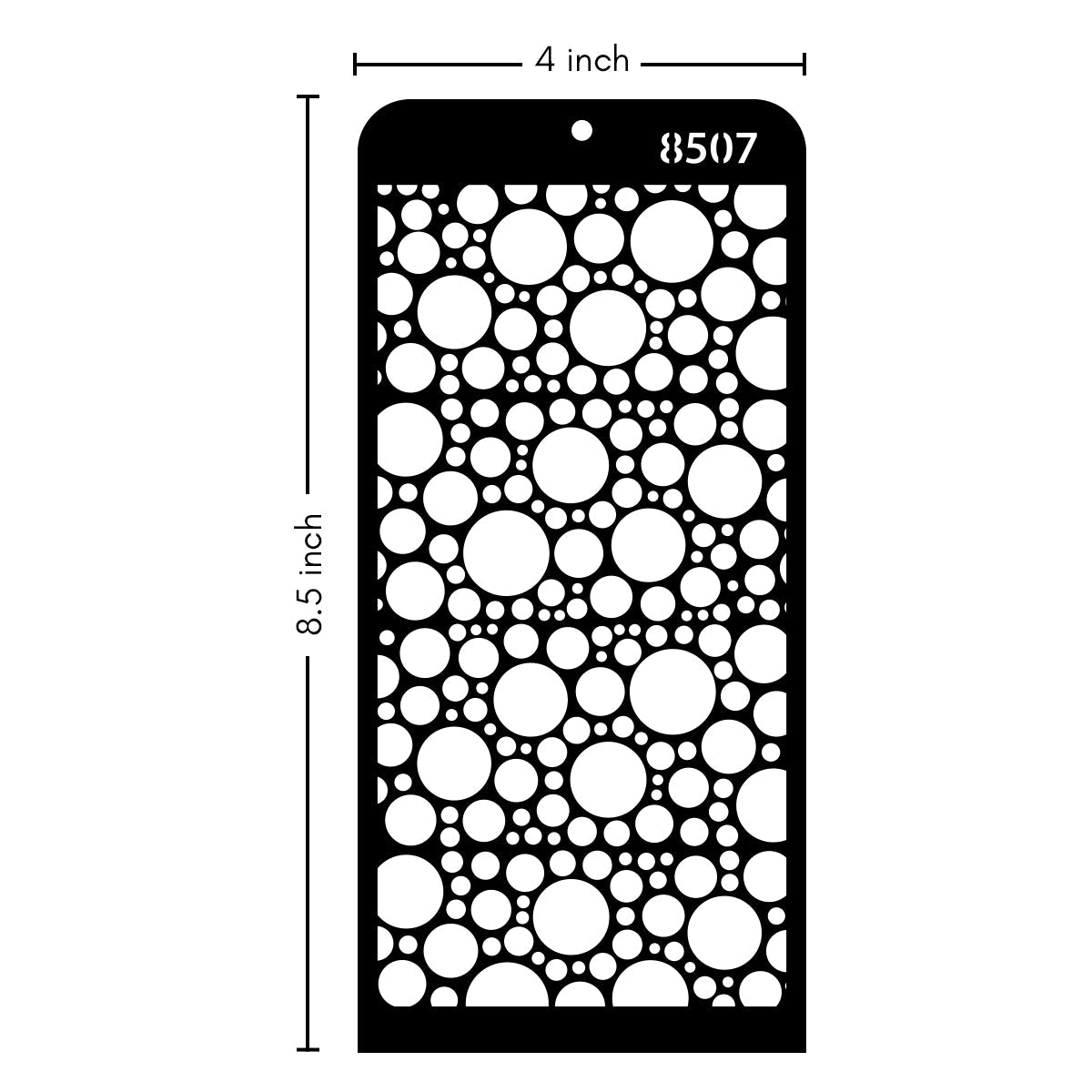 iCraft Multi-Surface Stencils - Perfect for Walls, DIY & Resin Art Projects | Reusable | Layering 4" x 8" Stencil-8507