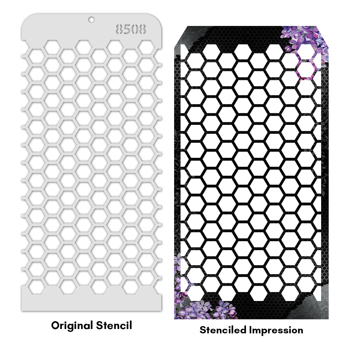 iCraft Multi-Surface Stencils - Perfect for Walls, DIY & Resin Art Projects | Reusable | Layering 4" x 8" Stencil-8508