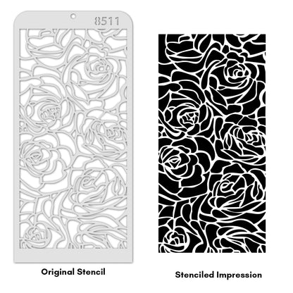 iCraft Multi-Surface Stencils - Perfect for Walls, DIY & Resin Art Projects | Reusable | Layering 4" x 8" Stencil-8511