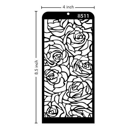 iCraft Multi-Surface Stencils - Perfect for Walls, DIY & Resin Art Projects | Reusable | Layering 4" x 8" Stencil-8511