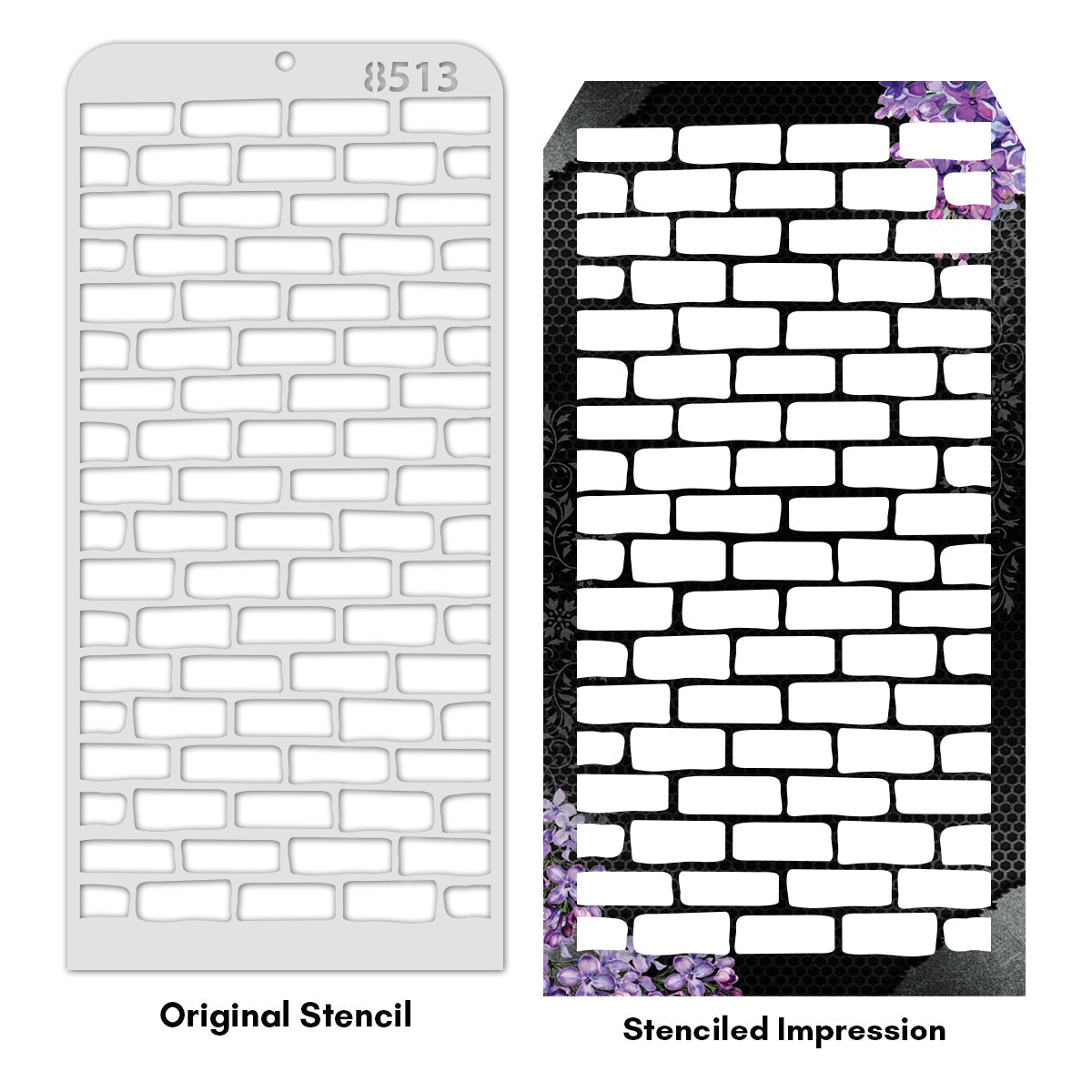 iCraft Multi-Surface Stencils - Perfect for Walls, DIY & Resin Art Projects | Reusable | Layering 4" x 8" Stencil-8513