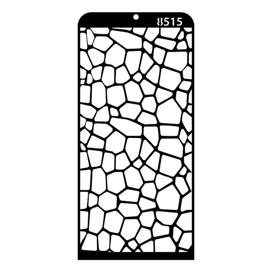 iCraft Multi-Surface Stencils - Perfect for Walls, DIY & Resin Art Projects | Reusable | Layering 4" x 8" Stencil-8515